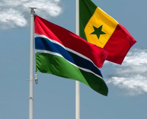 Vlag Gambia - Senegal