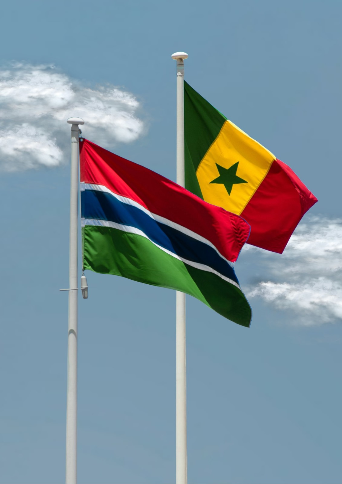 Vlag Gambia - Senegal